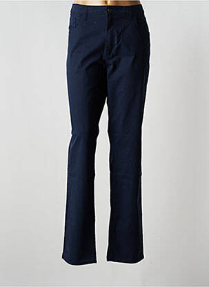 Pantalon droit bleu KANOPE pour femme