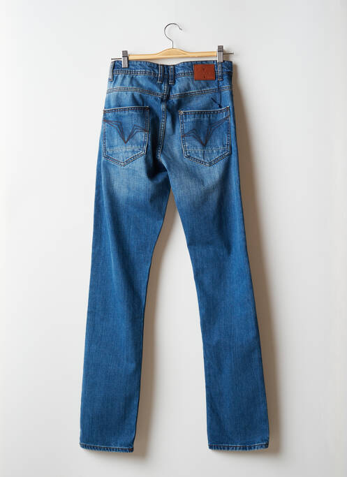 Jeans coupe droite bleu CARNET DE VOL pour homme