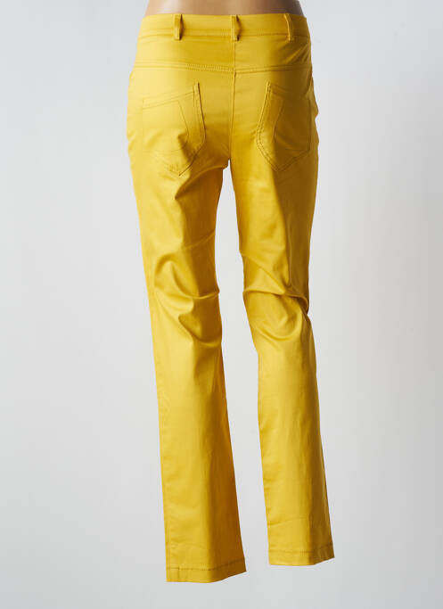 Pantalon droit jaune O.K.S pour femme