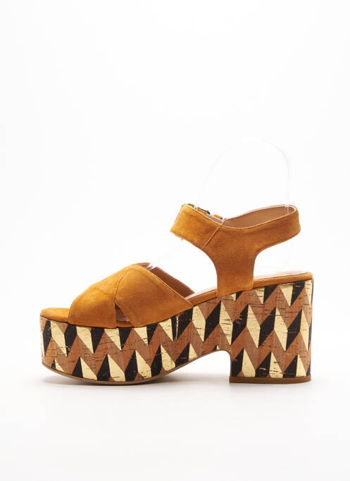 Sandales/Nu pieds marron STRATEGIA pour femme