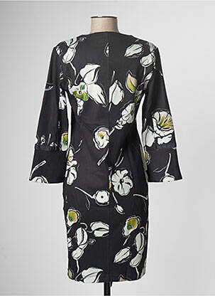 Robe courte manches longues manches longues noir PLATINE COLLECTION femme
