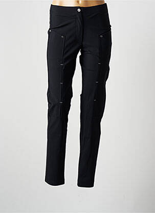 Pantalon slim taille haute taille haute noir PLATINE COLLECTION femme