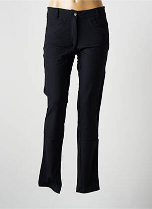 Pantalon slim taille haute taille haute noir PLATINE COLLECTION femme