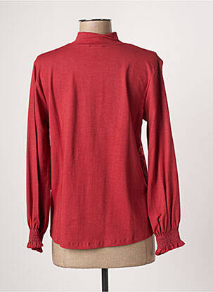 Top stretch manches longues rouge AGATHE & LOUISE femme