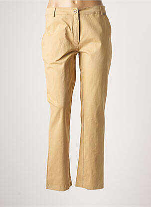 Pantalon chino beige AGATHE & LOUISE pour femme