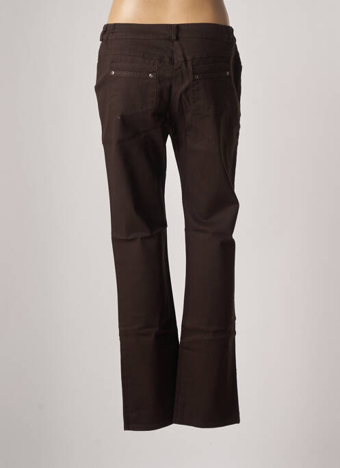 Jeans coupe slim marron JAC JAC pour femme