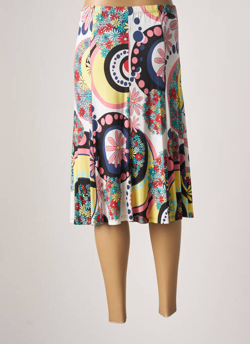 Jupe mi-longue blanc JEAN DELFIN pour femme