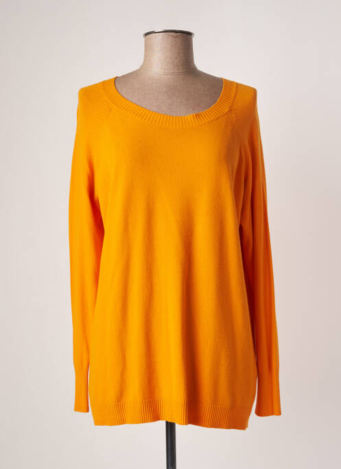 Pull tunique orange AGATHE & LOUISE pour femme