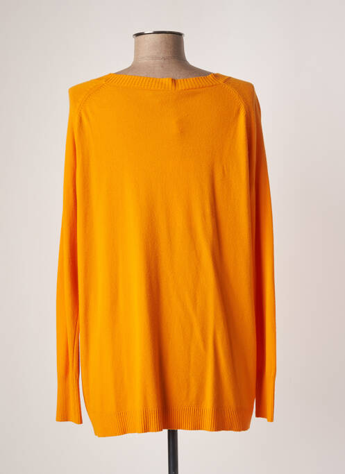 Pull tunique orange AGATHE & LOUISE pour femme