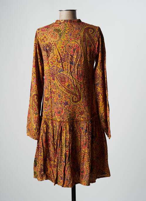 Robe mi-longue jaune AGATHE & LOUISE pour femme