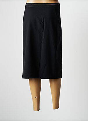 Jupe mi-longue taille haute noir GRIFFON femme