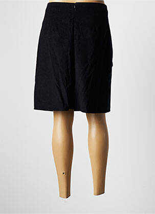 Jupe mi-longue coupe droite noir AURA BY FIGURE LIBRE femme