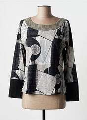 T-shirt gris AURA BY FIGURE LIBRE pour femme seconde vue