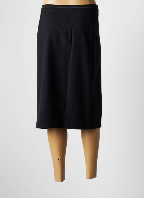 Jupe mi-longue noir GRIFFON pour femme