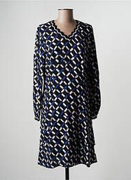 Robe mi-longue manches longues manches longues noir PAUSE CAFE femme