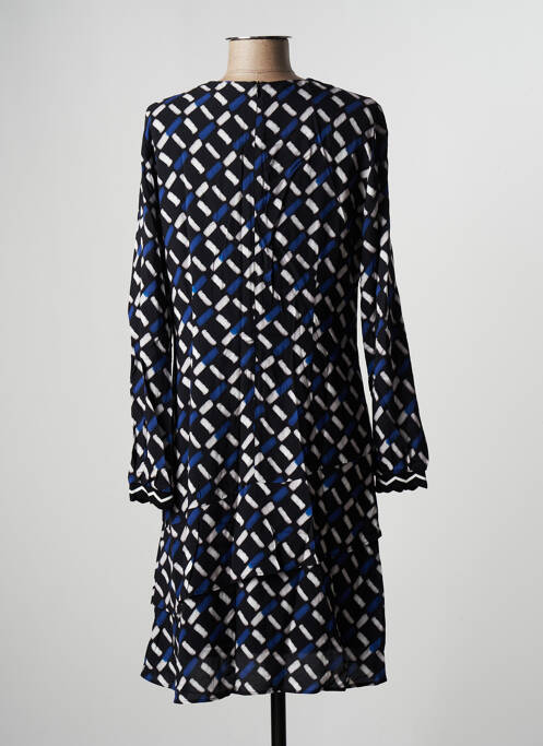 Robe mi-longue manches longues manches longues noir PAUSE CAFE femme