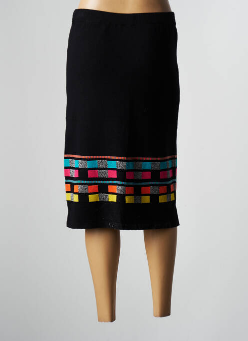 Jupe mi-longue noir PAUSE CAFE pour femme