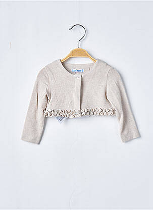 Boléro coupe droite beige MAYORAL fille