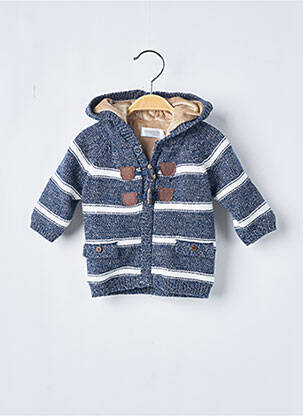 Gilet manches longues col rond bleu MAYORAL garçon