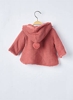 Gilet manches longues maille grosse maille rose MAYORAL fille