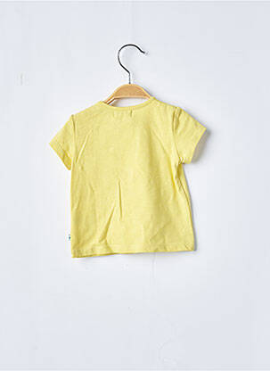 T-shirt stretch manches courtes jaune MOULIN ROTY fille