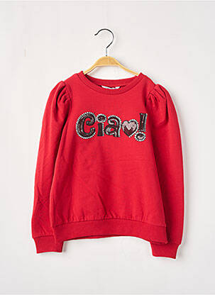 Sweat-shirt rouge MAYORAL pour fille