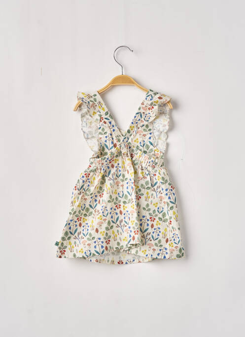 Robe mi-longue beige MOULIN ROTY fille