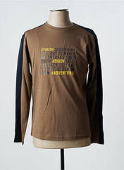 T-shirt marron NUKUTAVAKE pour garçon seconde vue
