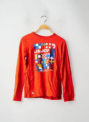 T-shirt orange J&JOY pour garçon