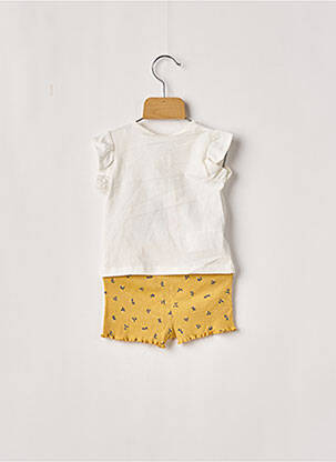 Ensemble short manches courtes jaune BOBOLI fille