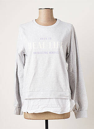 Sweat-shirt tissage jersey manches longues gris TIFFOSI fille