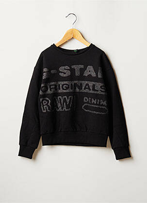 Sweat-shirt manches longues manches longues noir G STAR fille