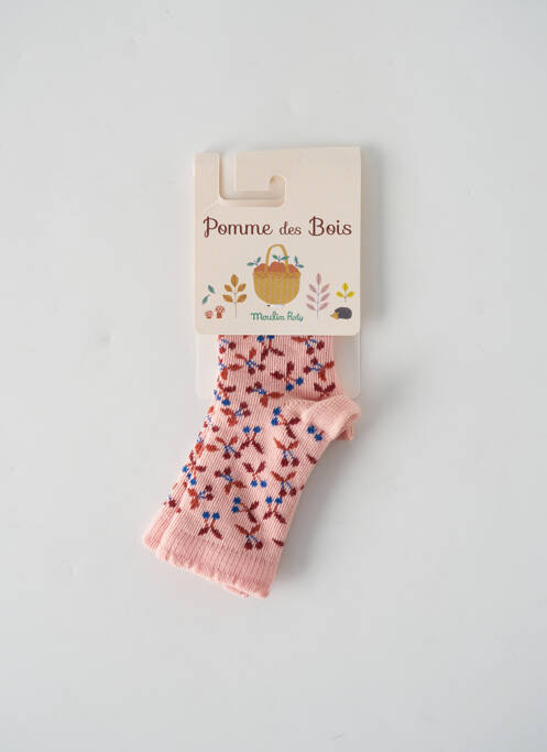 Chaussettes rose MOULIN ROTY pour fille