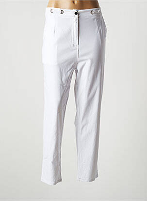 Pantalon 7/8 blanc POMME ROUGE pour femme