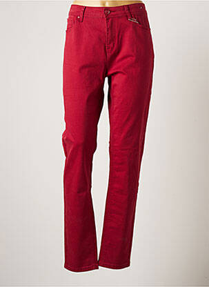 Pantalon slim rouge S.QUISE pour femme