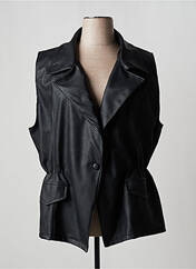 Veste simili cuir noir MADE IN ITALY pour femme seconde vue