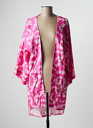 Veste kimono manches longues rose ADMAS femme