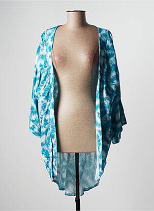 Veste kimono bleu ADMAS pour femme