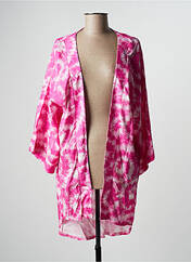 Veste kimono rose ADMAS pour femme seconde vue
