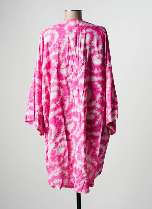 Veste kimono manches longues rose ADMAS femme