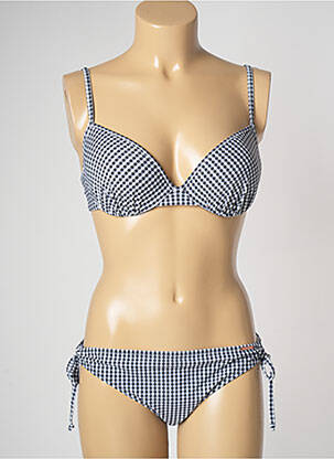 Maillot de bain 2 pièces haut soutien-gorge moulé haut soutien-gorge moulé noir YSABEL MORA femme