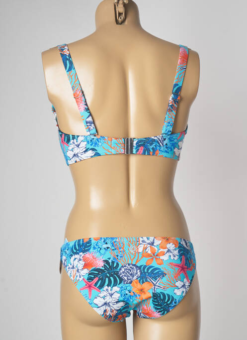 Maillot de bain 2 pièces bleu OLYMPIA femme