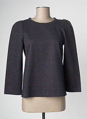 Top stretch manches longues bleu PABLO GERARD DAREL femme