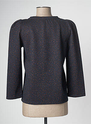 Top stretch manches longues bleu PABLO GERARD DAREL femme