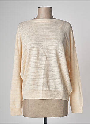 Pull tissage chiné manches longues orange PABLO GERARD DAREL femme