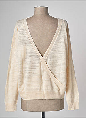Pull tissage chiné manches longues orange PABLO GERARD DAREL femme