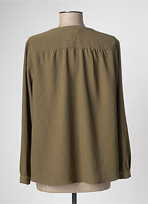Chemisier poches poitrine manches longues vert ATHÉ femme