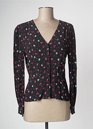 Chemisier coupe cintrée manches longues noir BA&SH femme