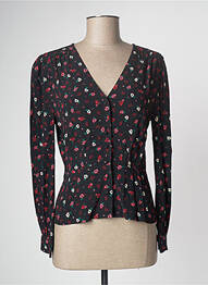 Chemisier coupe cintrée manches longues noir BA&SH femme