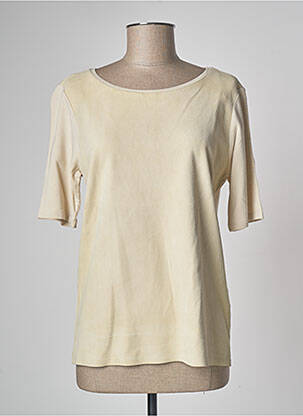 Top manches courtes manches courtes vert MAJESTIC FILATURES femme
